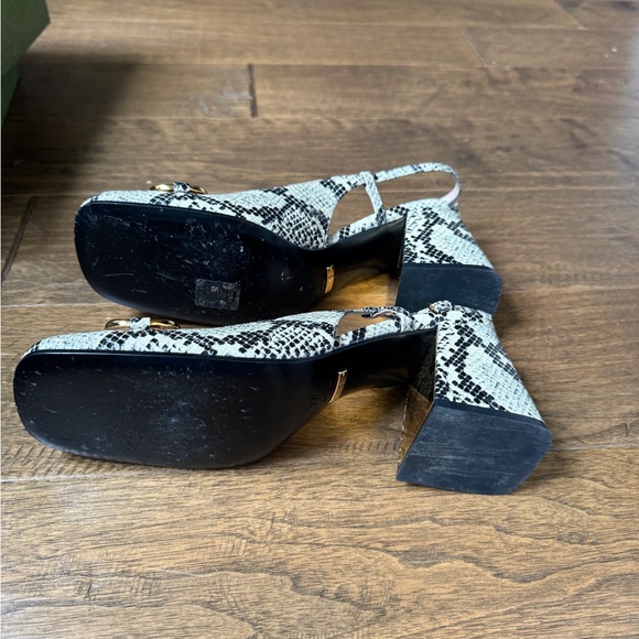 Gucci Python block heel slingbacks - Picture 3 of 4